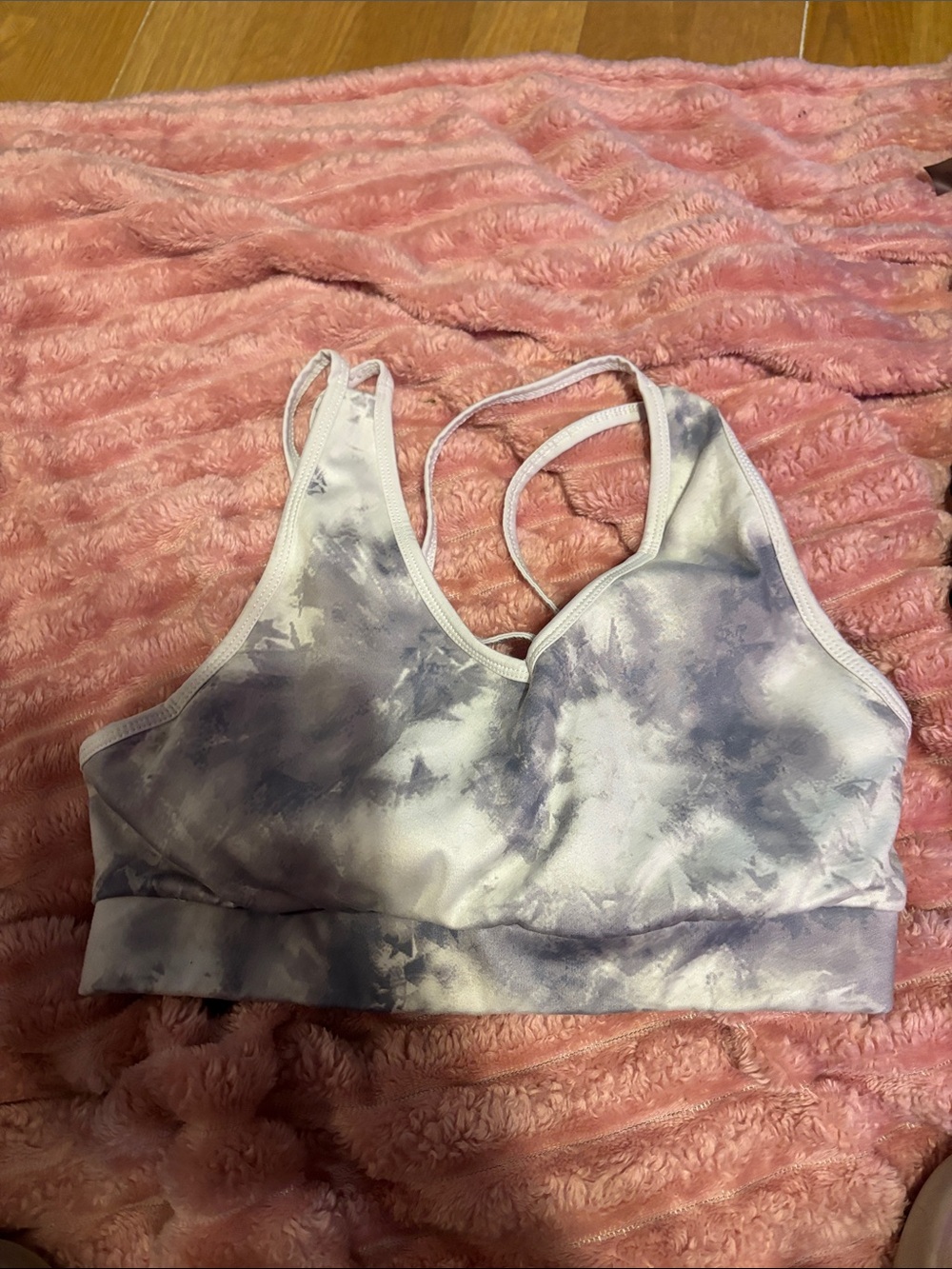 Sports bra size medium 8-10, cross cross in back